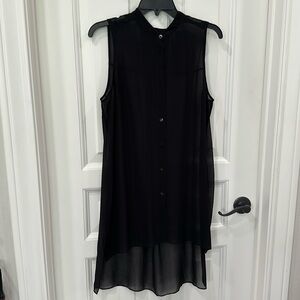 Shear Black Eileen Fisher Tunic or Overlay